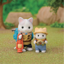 Sylvanian Families - 5763 Exciting Exploration Set -Latte Cat Brother & Baby