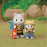 Sylvanian Families - 5763 Exciting Exploration Set -Latte Cat Brother & Baby