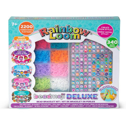 Rainbow Loom Beadmoji Deluxe Kit Bracelet Maker with Unique Messaging Beads
