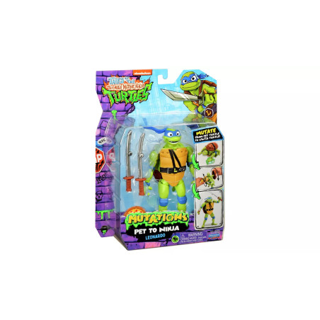 Tales of the Teenage Mutant Ninja Turtles Mutations Pet to Ninja Figure- Leonardo