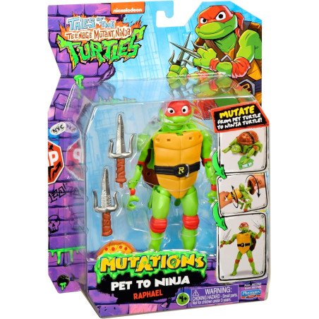 Tales of the Teenage Mutant Ninja Turtles Mutations Pet to Ninja Figure- Raphael