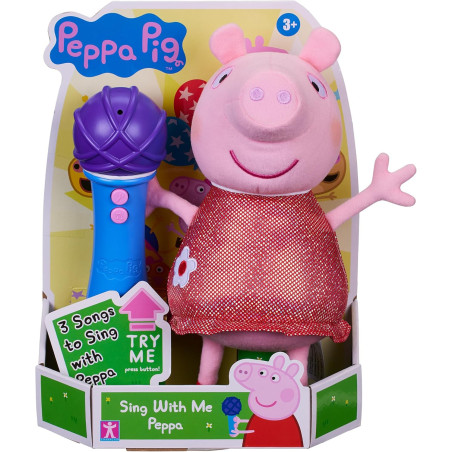 Sing With Me Peppa Interactive Feature Plush Musical Soft Microphone