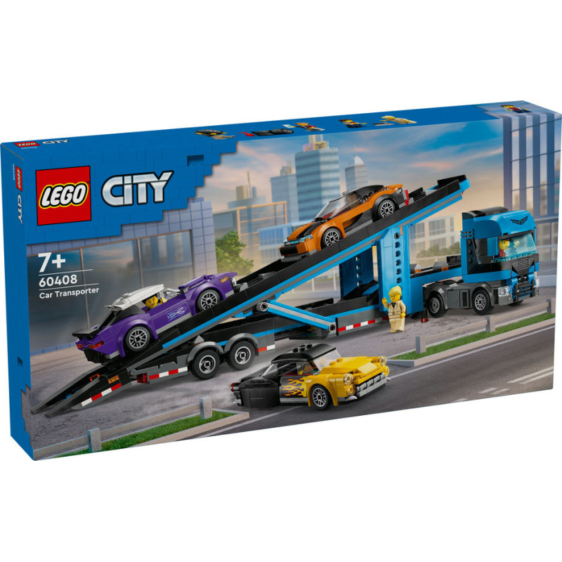 LEGO City Car Transporter Truck with Sports Cars Toy 60408 LEGO City Car Transporter Truck with Sports Cars Toy 60408
