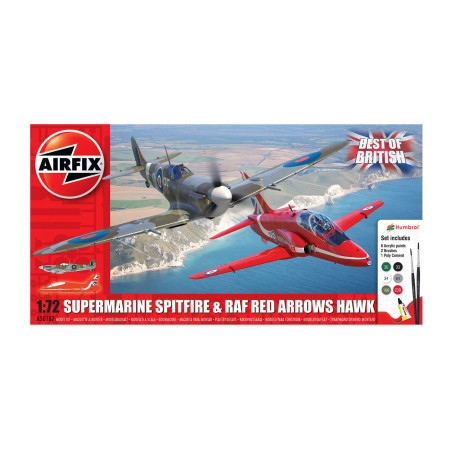 Airfix A50187 Supermarine Spitfire and RAF Red Arrows Hawk