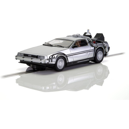Scalextric Back to The Future vs Knight Rider 1:32 Scale Slot Racing, Time Machine car C4249
