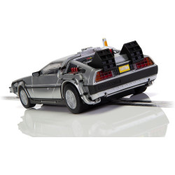 Scalextric Back to The Future vs Knight Rider 1:32 Scale Slot Racing, Time Machine car C4249