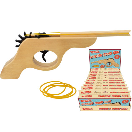 Rubber Band Gun Traditional Retro Novelty Toy Superetro Games