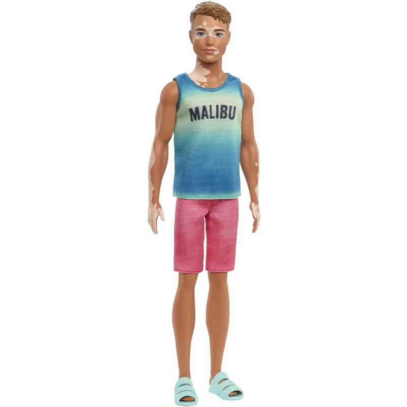Barbie Ken Fashionistas Doll 192 Brown Hair Vitiligo