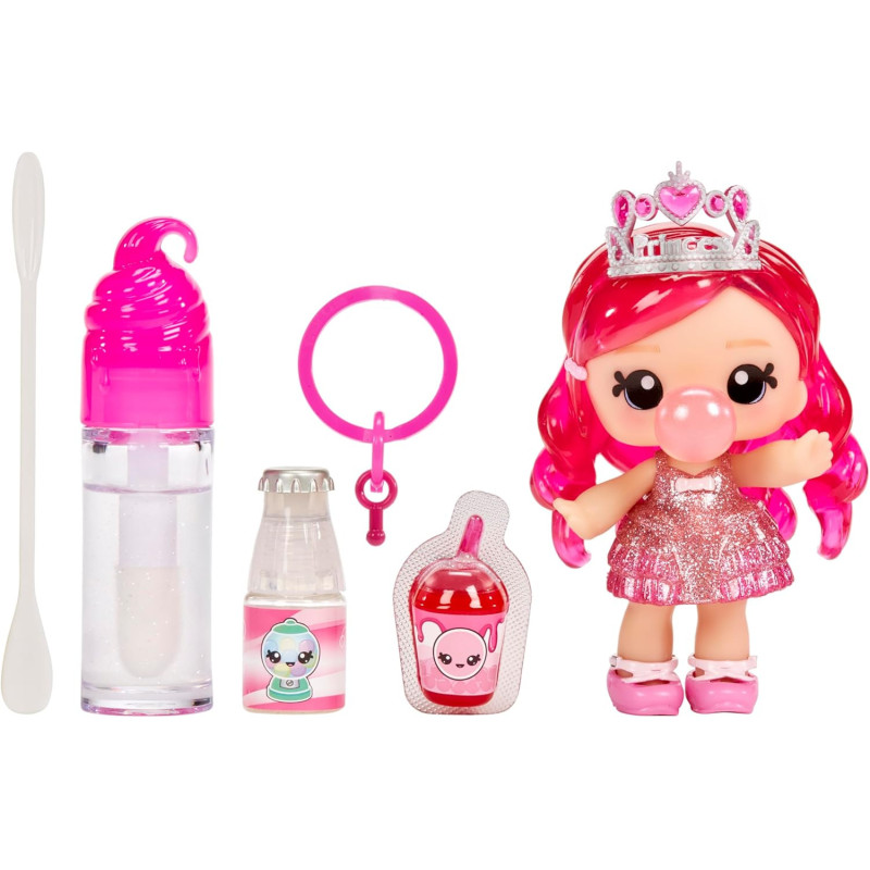 YUMMILAND Lipgloss Doll - Bianca Bubblegum - Scented Character Doll with DIY Lipgloss Kit