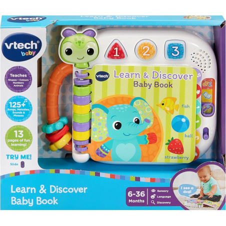 VTech Baby Learn & Discover Baby Book, Interactive Book