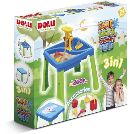 DOLU Sand and Water 3 in 1 Creativity Table From 2 Years  3077