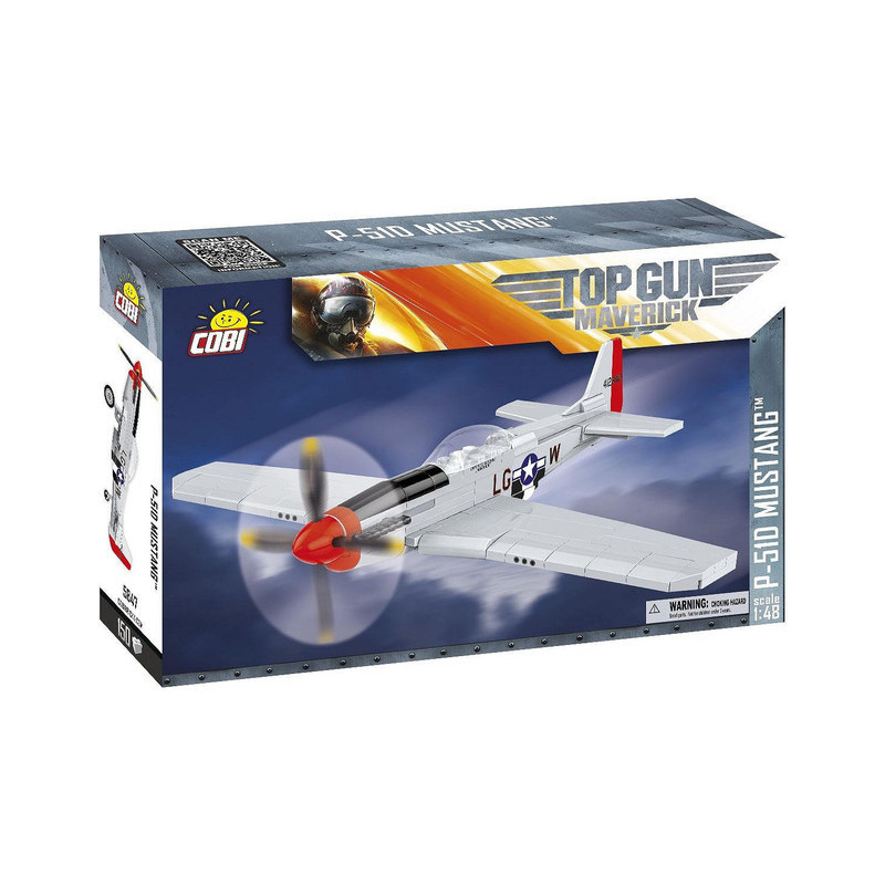 Top Gun Maverick Mustang P-51D brick plane model - COBI 5847 - 150 bricks