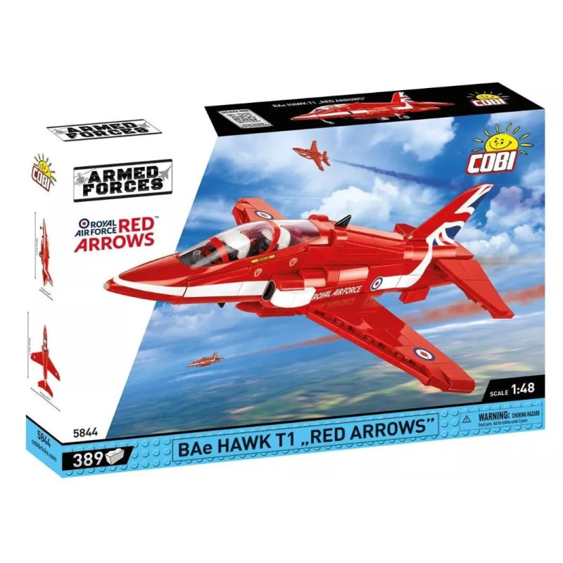 Armed Forces BAe Hawk T1 Red Arrows COBI 5844 1:48 386 bricks Armed Forces BAe Hawk T1 Red Arrows COBI 5844 1:48 386 bricks
