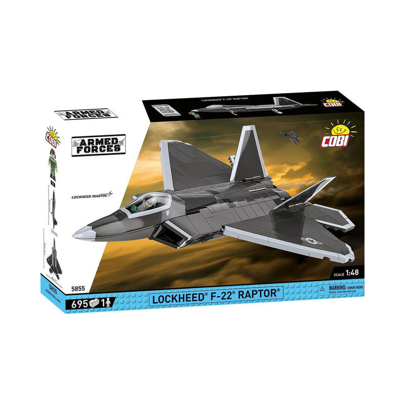 Armed Forces Lockheed F-22 Raptor COBI 5855 1:48 695 bricks