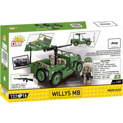 Historical Collection World War II 2296 COBI Willys MB Jeep 132 bricks