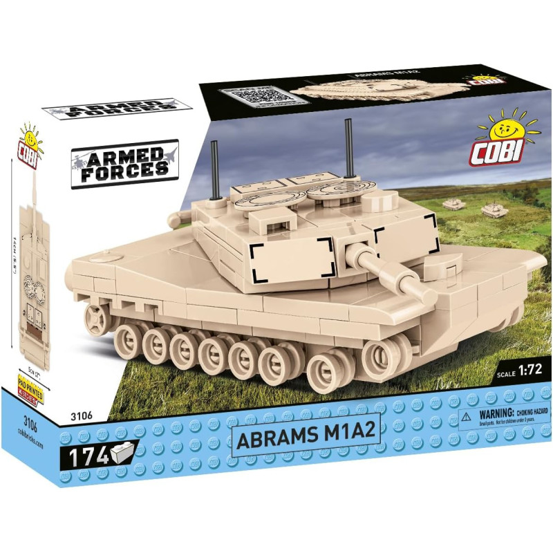 Armed Forces COBI 3106 Abrams M1A2 Tank 174 bricks
