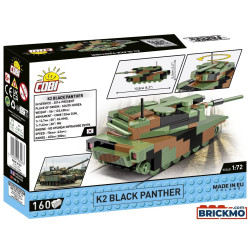 Armed Forces COBI 3107 K2 Black Panther Tank 160 bricks