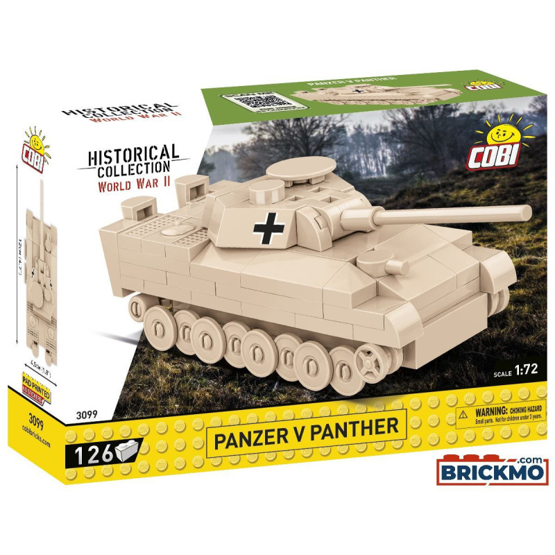 Historical Collection World War II 3099 COBI Panzer v Panther Tank 126 bricks Historical Collection World War II 3099 COBI Panzer v Panther Tank 126 bricks