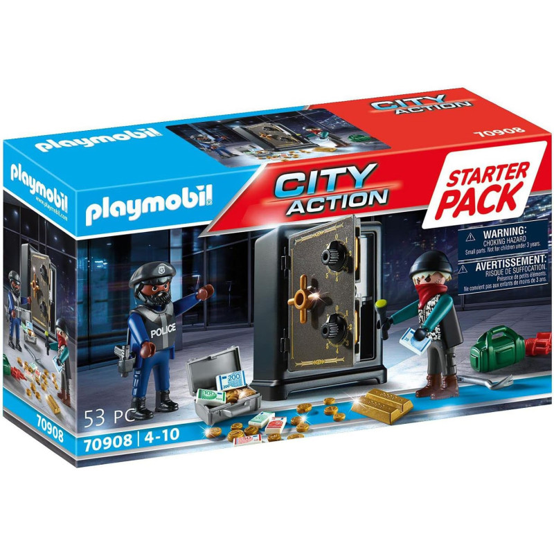 Playmobil 70908 City Action Starter Pack Police Bank Robbery