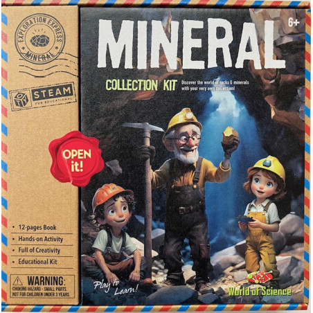 World of Science Mineral Collection Educational Kit