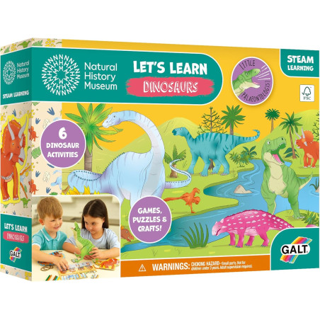 Galt Natural History Museum Let's Learn Dinosaurs - 6 Dino Projects & Fact Activity Cards