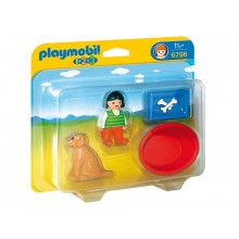Playmobil  1.2.3 Girl With Dog