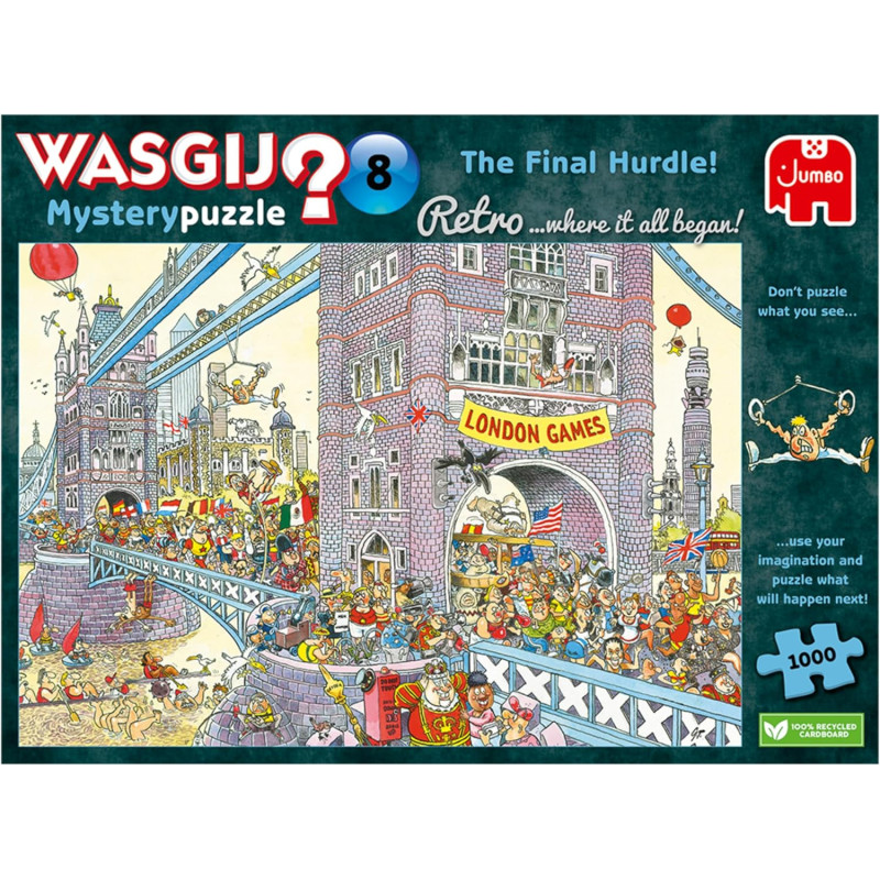 Wasgij Retro Mystery 8 The Final Hurdle - 1000 Piece Jigsaw Puzzle