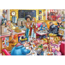 Wasgij Retro Mystery Destiny 27 Café to Latte! - 1000 Piece Jigsaw Puzzle