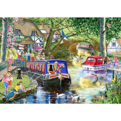 The House of Puzzles - Summer on the River - 1000 Piece Jigsaw Puzzle