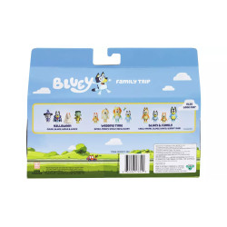Bluey Holiday Figure 4 Pack Family Trip