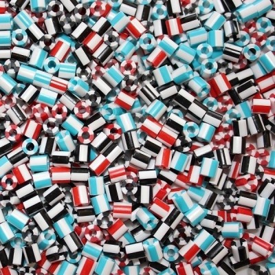 Create brilliant designs and decorations with HAMA Beads.Striped White Create brilliant designs and decorations with HAMA Beads.Striped White