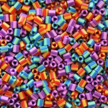 Create brilliant designs and decorations with HAMA Beads.Striped Coloured