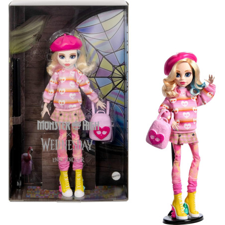 Monster High Wednesday Posable Fashion Doll and Accessories, Enid Sinclair Collectible