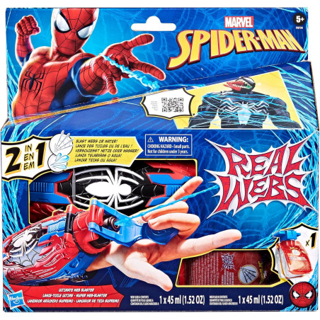 Spider-Man Marvel Real Webs Ultimate Web Blaster, 2-in-1 Blaster
