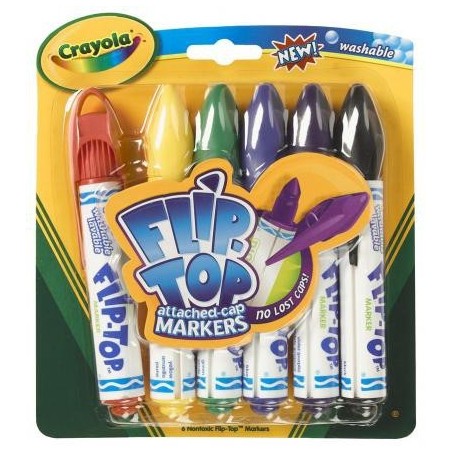 Crayola 6 Flip Top Markers