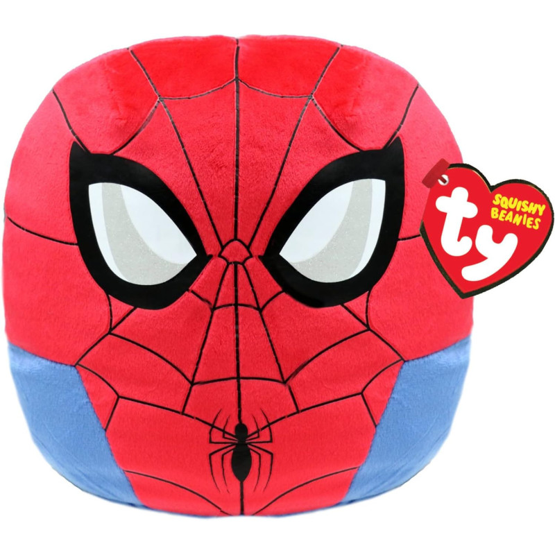 TY Marvel Avengers Spider-Man Squishy Beanies  Medium Soft Plush Toy