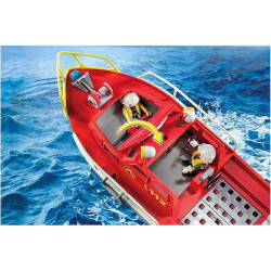 Playmobil 71598 City Action Floating Fire Rescue Boat with UnderWater Motor