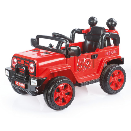 Neon Battery powered Jeep 12V including   Remote Control