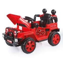 Neon Battery powered Jeep 12V including   Remote Control