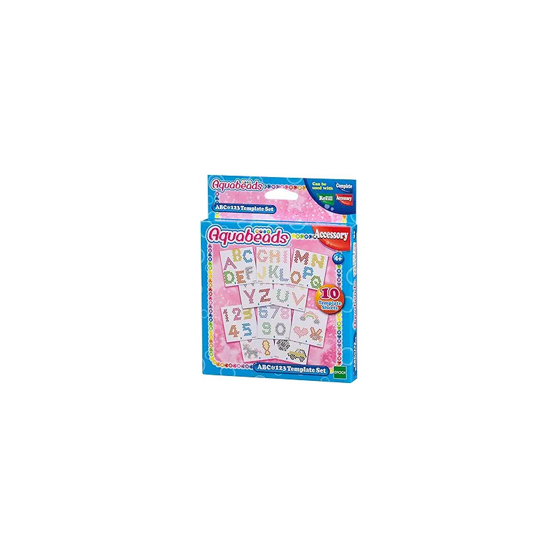 Aquabeads ABC and 123 Template Craft Kit