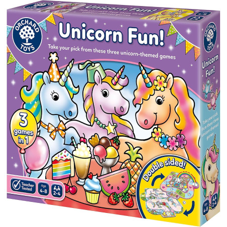 Orchard Toys Unicorn Fun! - 3 in 1 Educational Board Games