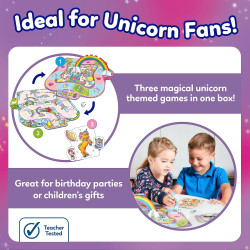 Orchard Toys Unicorn Fun! - 3 in 1 Educational Board Games