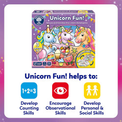 Orchard Toys Unicorn Fun! - 3 in 1 Educational Board Games