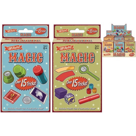Retro Superetro 15 Magic Tricks Set (One Supplied)