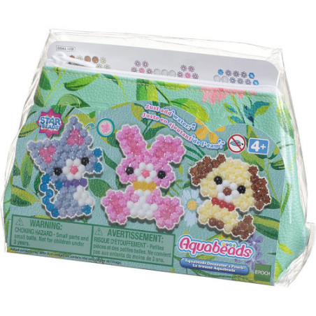 Aquabeads Animal Decorators Pouch Set Over 500 Beads 31854
