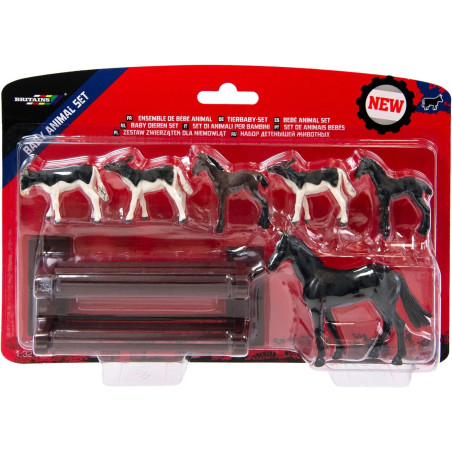 Britains 1:32 Baby Animal Farm Playset, Collectable Farmyard Animal Toys
