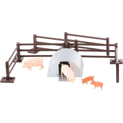 Britains 1:32 Pig Pen Animal Farm Playset, Collectable Farmyard Animal Toys