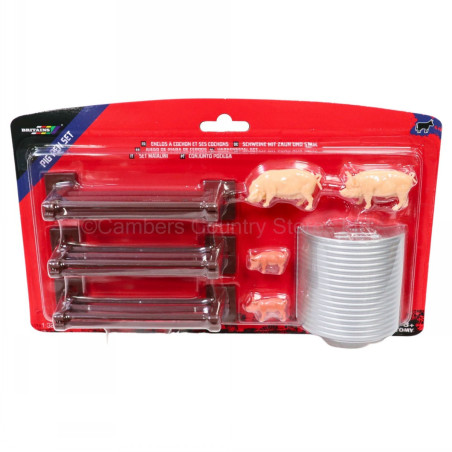 Britains 1:32 Pig Pen Animal Farm Playset, Collectable Farmyard Animal Toys