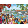 Gibsons Rowing at the Regatta 1000 Piece Jigsaw Puzzle