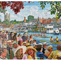 Gibsons Rowing at the Regatta 1000 Piece Jigsaw Puzzle